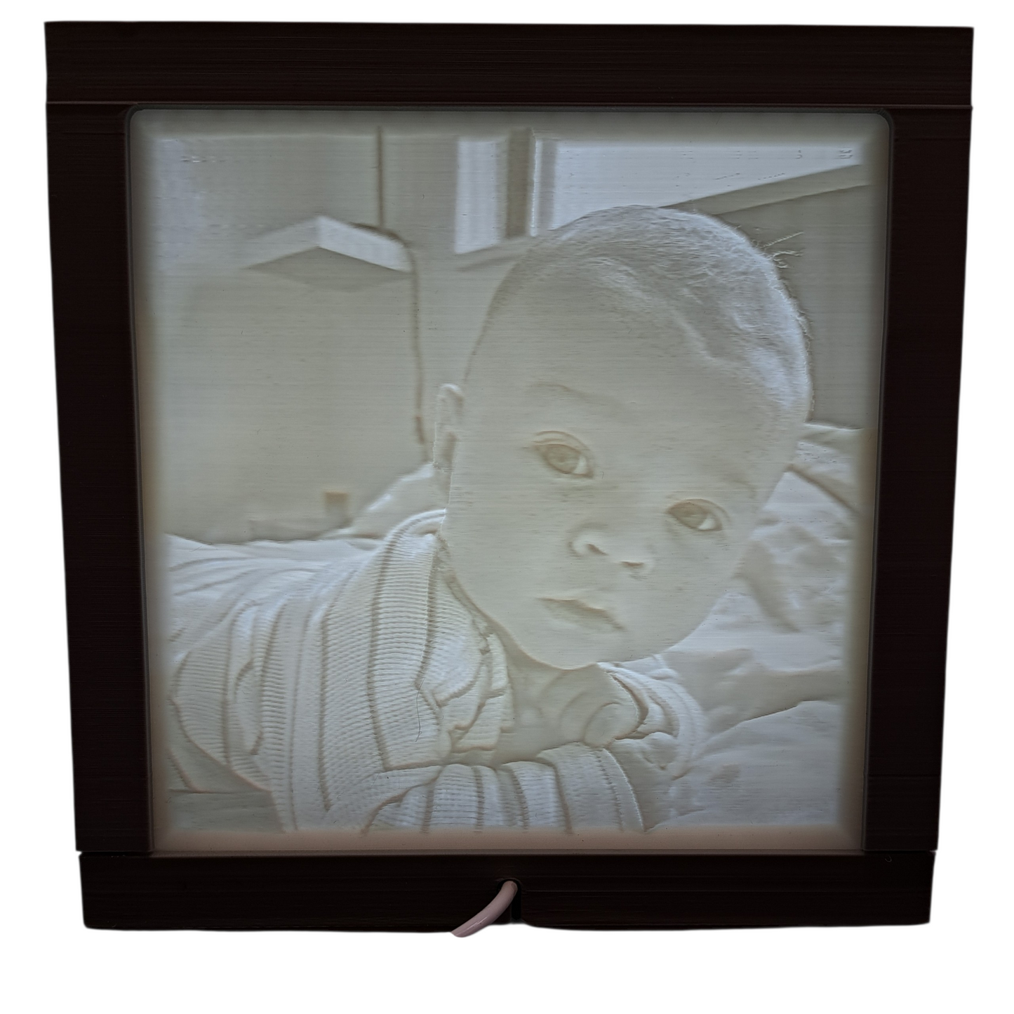 3D Print Foto in kubus met verlichting