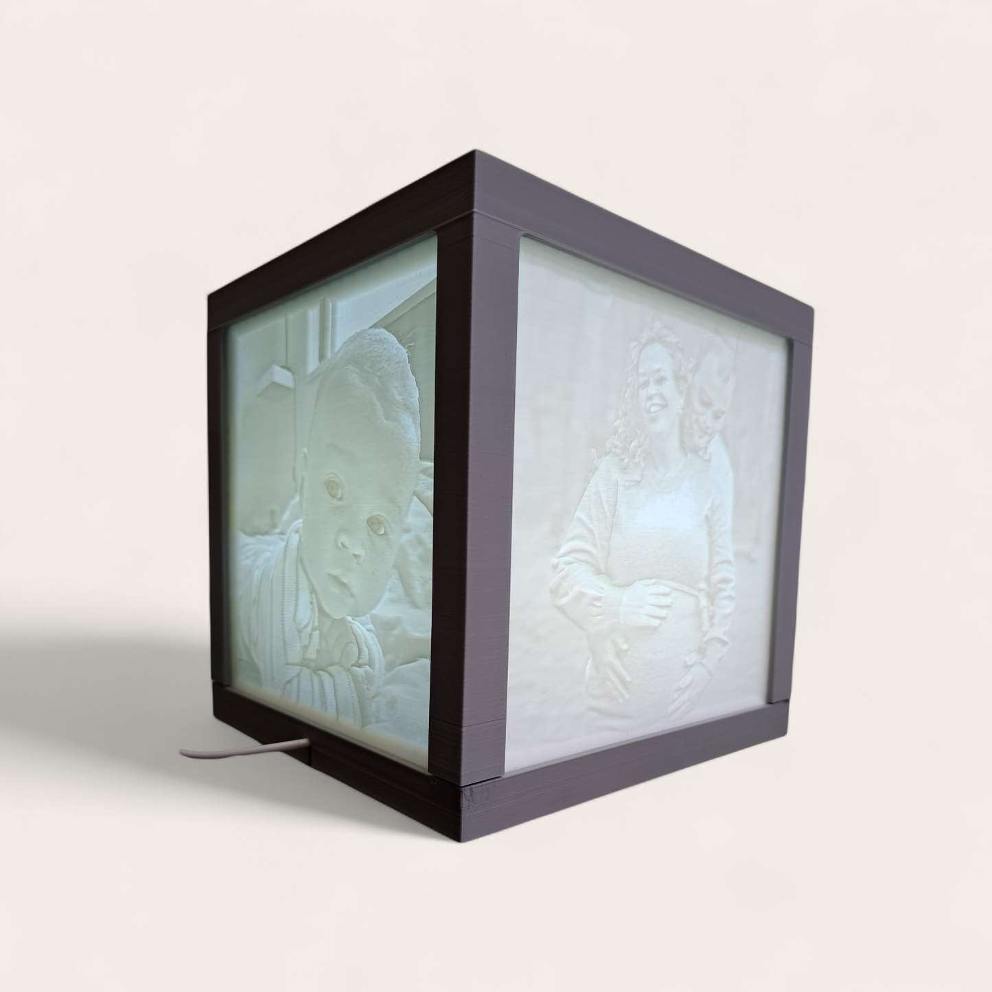 3D Print Foto in kubus met verlichting