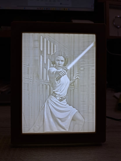 3D Print Foto in frame met verlichting