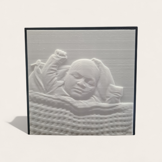 Kraamcadeau; 3D Print Reliëf Foto